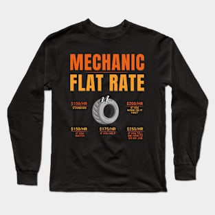 Mechanic Flat Rate Long Sleeve T-Shirt